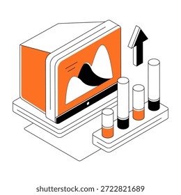 Ilustración de diseño editable del progreso del negocio