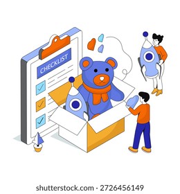 Editable design illustration of donation list 