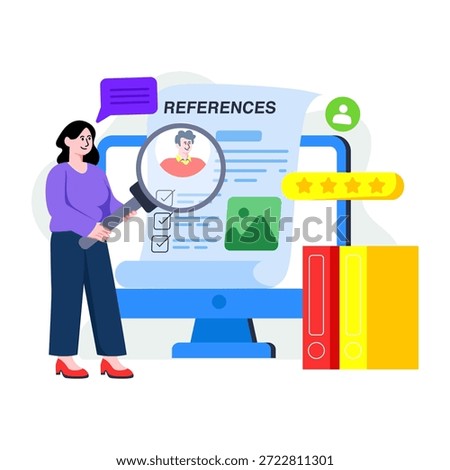 Editable design illustration of employee preferences
