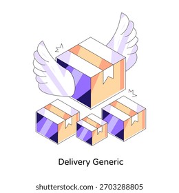 An editable design illustration of fast delivery