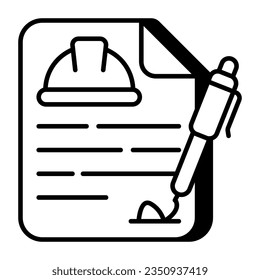 Editable design of labor contract paper