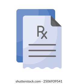 Editable design of Prescription medical, healthcare vector icon