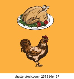Editable design, suitable for posters, food menu boards, educational materials