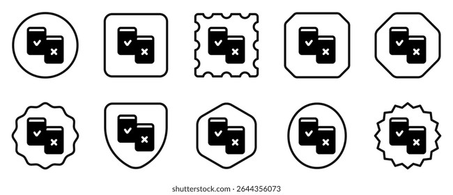 Editable design testing, AB testing, split testing, vector icon. Part of a big icon set family. Perfect for web and app interfaces, presentations, infographics, etc