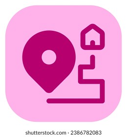Editable destination, route vector icon. Part of a big icon set family. Perfect for web and app interfaces, presentations, infographics, etc