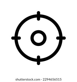 Editable destination, target, focus vector icon. Map, location, navigation. Part of a big icon set family. Perfect for web and app interfaces, presentations, infographics, etc