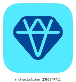 Editable diamond vector icon. Part of a big icon set family. Finance, business, investment, accounting. Perfect for web and app interfaces, presentations, infographics, etc