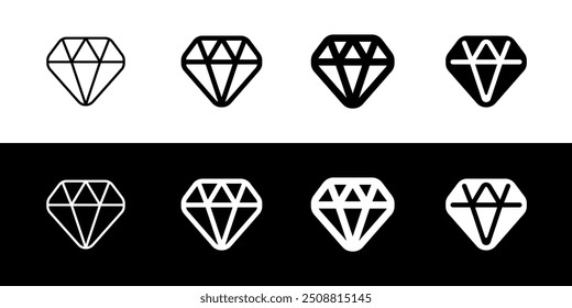 Editable diamond vector icon. Part of a big icon set family. Finance, business, investment, accounting. Perfect for web and app interfaces, presentations, infographics, etc