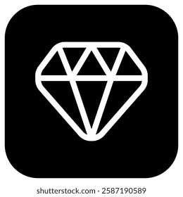 Editable diamond vector icon. Part of a big icon set family. Finance, business, investment, accounting. Perfect for web and app interfaces, presentations, infographics, etc