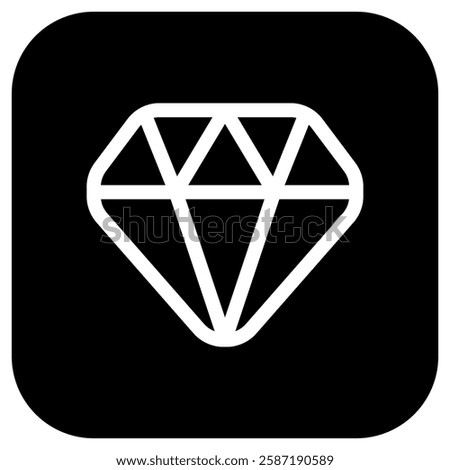 Editable diamond vector icon. Part of a big icon set family. Finance, business, investment, accounting. Perfect for web and app interfaces, presentations, infographics, etc