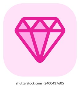 Bearbeitbarer Diamant, Reichtum, Schatz, Vektorsymbol. Videospiel, Spielelemente. Teil einer großen Icon-Set-Familie. Perfekt für Web- und App-Schnittstellen, Präsentationen, Infografiken usw.
