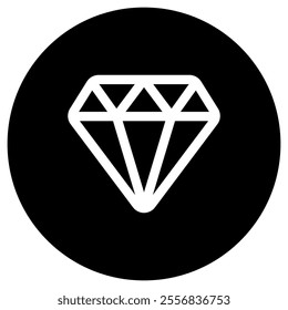 Editable diamond, wealth, treasure vector icon. Video game, game elements. Part of a big icon set family. Perfect for web and app interfaces, presentations, infographics, etc