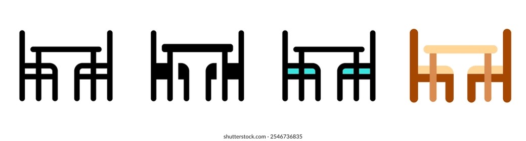 Editable dining room vector icon. Part of a big icon set family. Perfect for web and app interfaces, presentations, infographics, etc