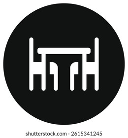 Editable dining room vector icon. Part of a big icon set family. Perfect for web and app interfaces, presentations, infographics, etc