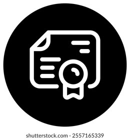 Editable diploma, certificate, acknowledgment vector icon. Education, business, profession. Part of a big icon set family. Perfect for web and app interfaces, presentations, infographics, etc