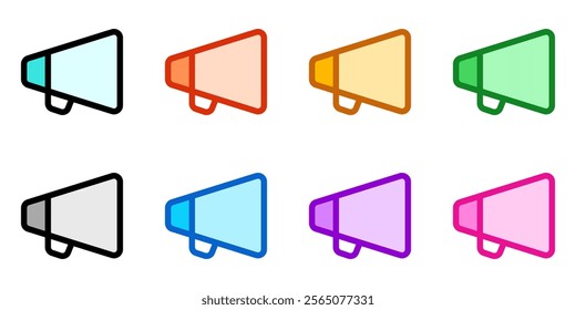 Editable director bullhorn, megaphone, marketing vector icon. Movie, cinema, entertainment. Part of a big icon set family. Perfect for web and app interfaces, presentations, infographics, etc