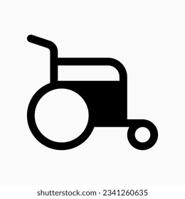 Bearbeitbare Behinderung, Rollstuhlzugang Vektorsymbol. Teil einer großen Icon-Set-Familie. Perfekt für Web- und App-Schnittstellen, Präsentationen, Infografiken usw.