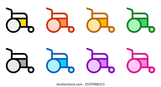 Editable disability, wheelchair access vector icon. Part of a big icon set family. Perfect for web and app interfaces, presentations, infographics, etc