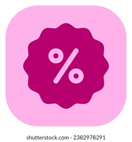Editable discount badge vector icon. Part of a big icon set family. Perfect for web and app interfaces, presentations, infographics, etc