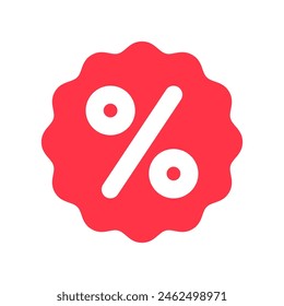 Editable discount badge vector icon. Part of a big icon set family. Perfect for web and app interfaces, presentations, infographics, etc