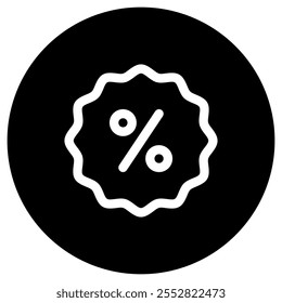 Editable discount badge vector icon. Part of a big icon set family. Perfect for web and app interfaces, presentations, infographics, etc