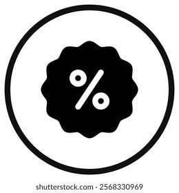 Editable discount badge vector icon. Part of a big icon set family. Perfect for web and app interfaces, presentations, infographics, etc