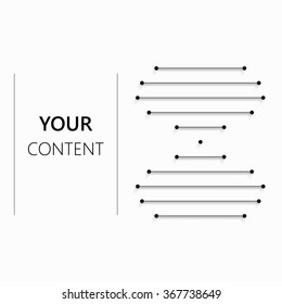 Editable dna infographic design isolated on white background for your text vector stock eps 10 illustration