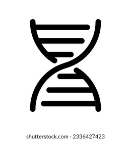 Editable DNA ribbon vector icon. Science, laboratory, biology. Part of a big icon set family. Perfect for web and app interfaces, presentations, infographics, etc