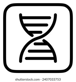 Editable DNA ribbon vector icon. Science, laboratory, biology. Part of a big icon set family. Perfect for web and app interfaces, presentations, infographics, etc
