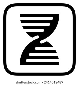 Editable DNA ribbon vector icon. Science, laboratory, biology. Part of a big icon set family. Perfect for web and app interfaces, presentations, infographics, etc