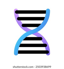 Editable DNA ribbon vector icon. Science, laboratory, biology. Part of a big icon set family. Perfect for web and app interfaces, presentations, infographics, etc
