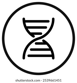 Editable DNA ribbon vector icon. Science, laboratory, biology. Part of a big icon set family. Perfect for web and app interfaces, presentations, infographics, etc
