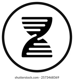 Editable DNA ribbon vector icon. Science, laboratory, biology. Part of a big icon set family. Perfect for web and app interfaces, presentations, infographics, etc