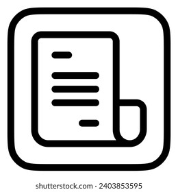 Editable document vector icon. Part of a big icon set family. Perfect for web and app interfaces, presentations, infographics, etc