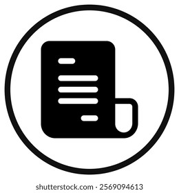 Editable document vector icon. Part of a big icon set family. Perfect for web and app interfaces, presentations, infographics, etc