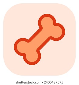Editable dog chewing bone vector icon. Veterinary, animal, pet care, pet shop. Part of a big icon set family. Perfect for business, web and app interfaces, presentations, infographics, etc