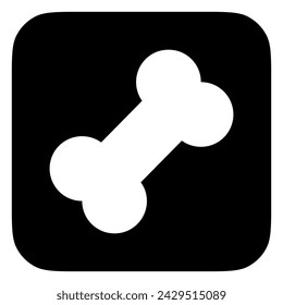 Editable dog chewing bone vector icon. Veterinary, animal, pet care, pet shop. Part of a big icon set family. Perfect for business, web and app interfaces, presentations, infographics, etc