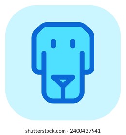 Editable dog head vector icon. Veterinary, animal, pet care, pet shop. Part of a big icon set family. Perfect for business, web and app interfaces, presentations, infographics, etc