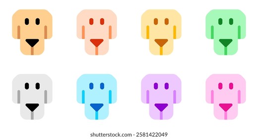 Editable dog head vector icon. Veterinary, animal, pet care, pet shop. Part of a big icon set family. Perfect for business, web and app interfaces, presentations, infographics, etc