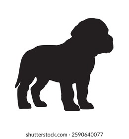 Editable Dog Silhouette for Custom and Personalized Designs - Dog Vector - Dog Icon
