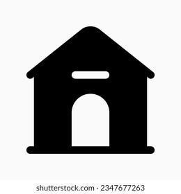 Editable doghouse, kennel vector icon. Veterinary, animal, pet care, pet shop. Part of a big icon set family. Perfect for business, web and app interfaces, presentations, infographics, etc