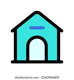 Editable doghouse, kennel vector icon. Veterinary, animal, pet care, pet shop. Part of a big icon set family. Perfect for business, web and app interfaces, presentations, infographics, etc