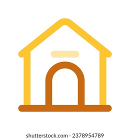 Editable doghouse, kennel vector icon. Veterinary, animal, pet care, pet shop. Part of a big icon set family. Perfect for business, web and app interfaces, presentations, infographics, etc