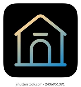 Editable doghouse, kennel vector icon. Veterinary, animal, pet care, pet shop. Part of a big icon set family. Perfect for business, web and app interfaces, presentations, infographics, etc