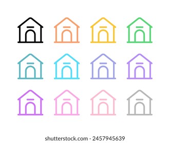 Editable doghouse, kennel vector icon. Veterinary, animal, pet care, pet shop. Part of a big icon set family. Perfect for business, web and app interfaces, presentations, infographics, etc