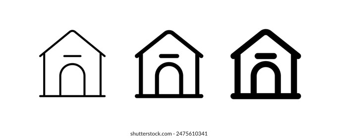 Editable doghouse, kennel vector icon. Veterinary, animal, pet care, pet shop. Part of a big icon set family. Perfect for business, web and app interfaces, presentations, infographics, etc