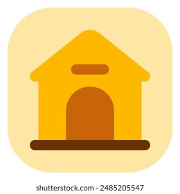 Editable doghouse, kennel vector icon. Veterinary, animal, pet care, pet shop. Part of a big icon set family. Perfect for business, web and app interfaces, presentations, infographics, etc