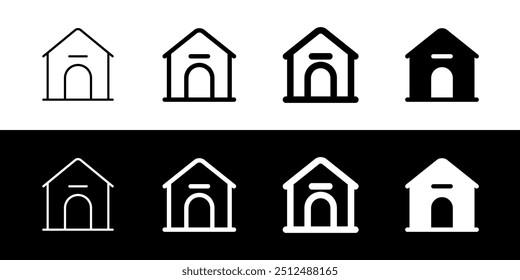 Editable doghouse, kennel vector icon. Veterinary, animal, pet care, pet shop. Part of a big icon set family. Perfect for business, web and app interfaces, presentations, infographics, etc