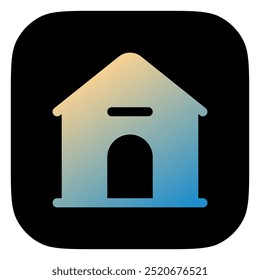 Editable doghouse, kennel vector icon. Veterinary, animal, pet care, pet shop. Part of a big icon set family. Perfect for business, web and app interfaces, presentations, infographics, etc
