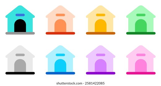 Editable doghouse, kennel vector icon. Veterinary, animal, pet care, pet shop. Part of a big icon set family. Perfect for business, web and app interfaces, presentations, infographics, etc